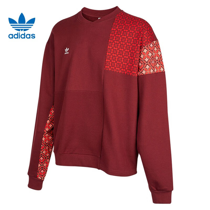 adidas阿迪达斯三叶草2022春季男子cny运动休闲连帽套头衫卫衣hc0564