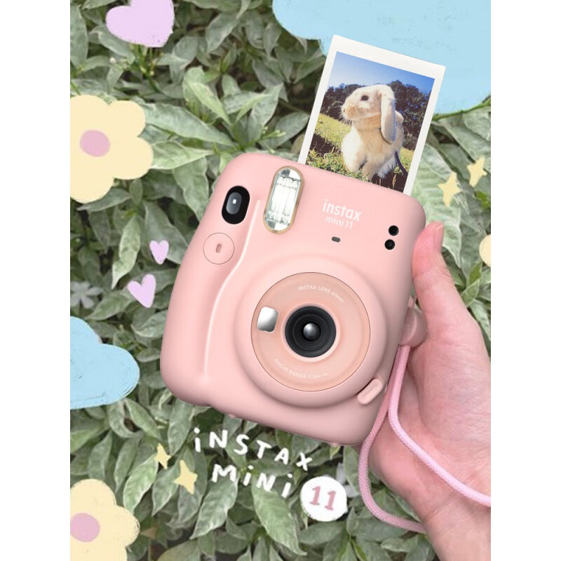 fujifilm拍立得相机套餐instaxmini11一次成像迷你学生丁香紫套餐560