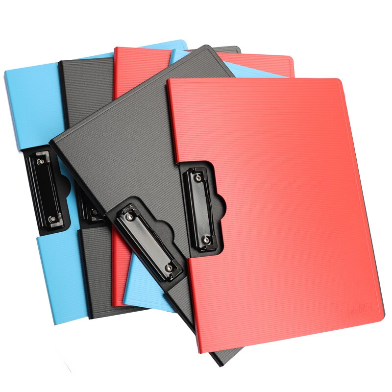 红杰hongjie签约板夹a4折叠板夹书写板夹对折写字板经理夹pvc折叠夹