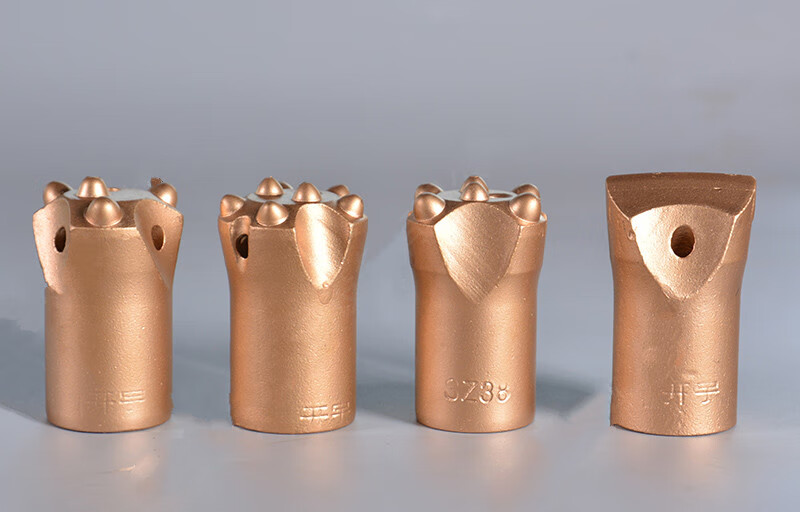 凿岩机风钻头3840普兰卡钎头一字十字梅花球齿合金钻40mm球齿钻头7齿