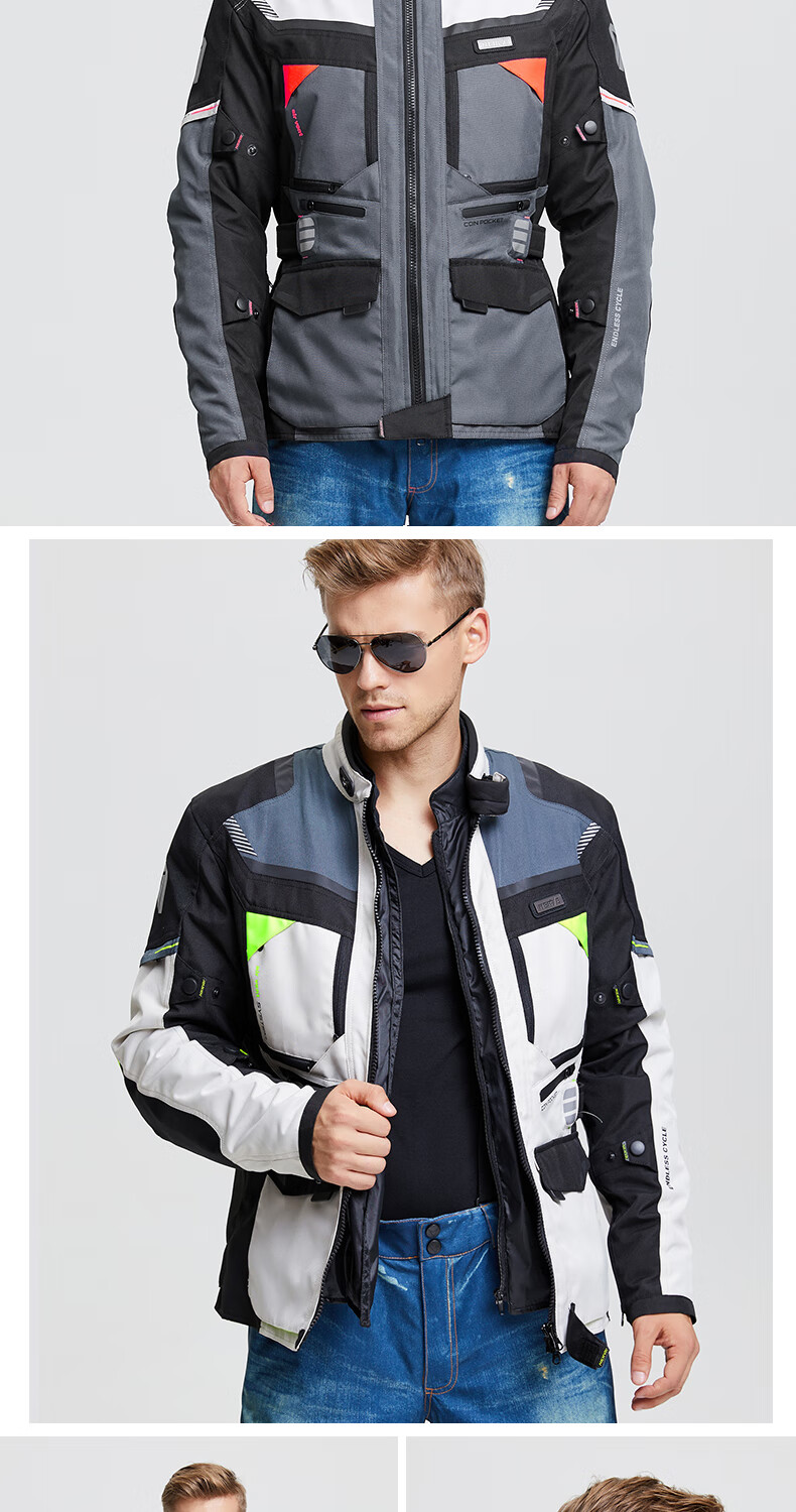 涅夫摩托车骑行服冬季保暖 nerve涅夫骑行服男摩托车四季重机车拉力服