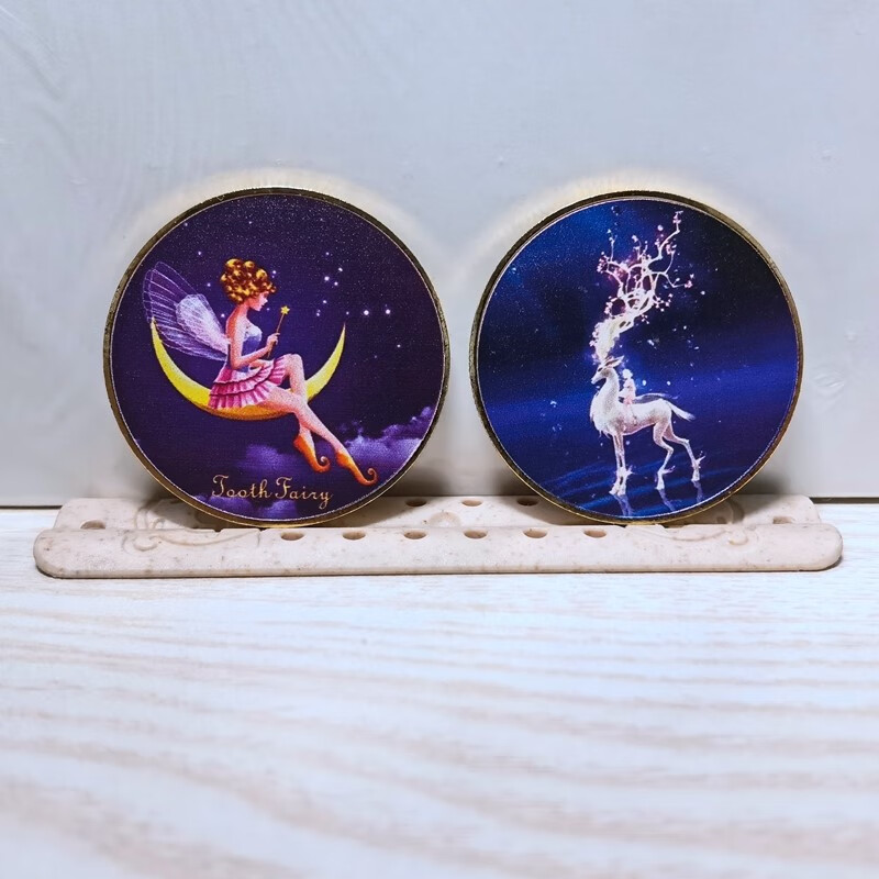 牙仙子金币 牙仙子金币许愿望奖励礼物小孩子换乳牙金币玩具儿童金属