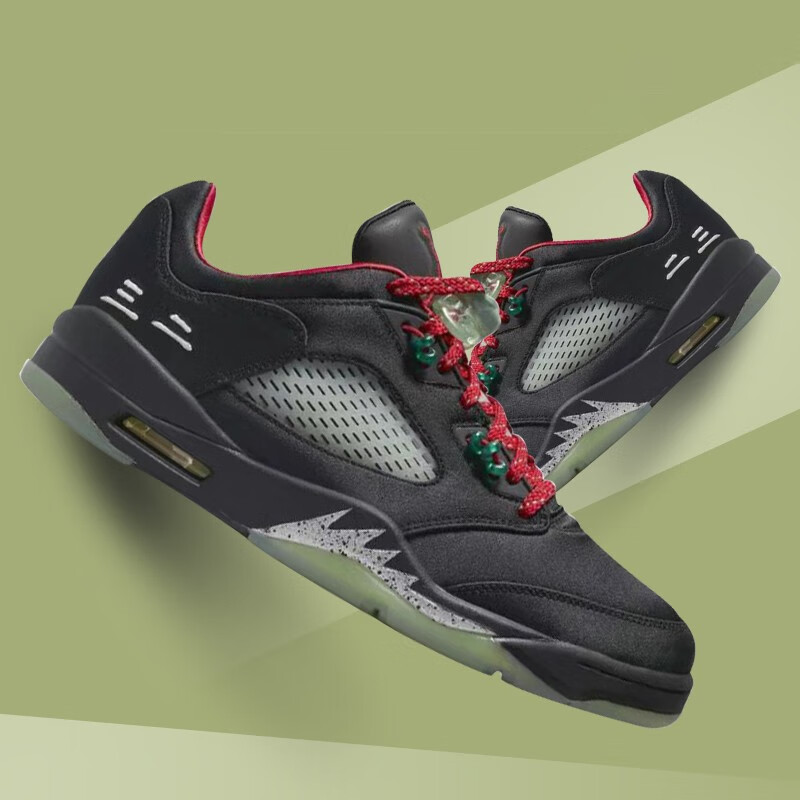 潮nikeairjordanaj5low耐克男鞋白红撕撕乐中国年cny黑金篮球鞋dd