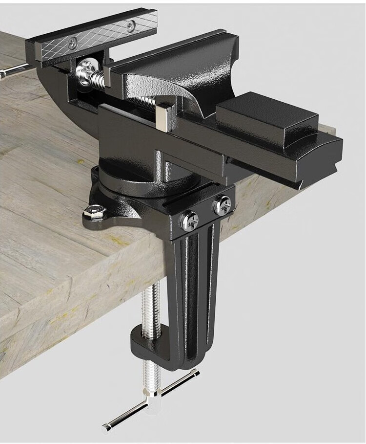 德燚快速台钳小型多功能桌虎钳小台虎桌钳迷你台虎钳工作台台虎夹钳