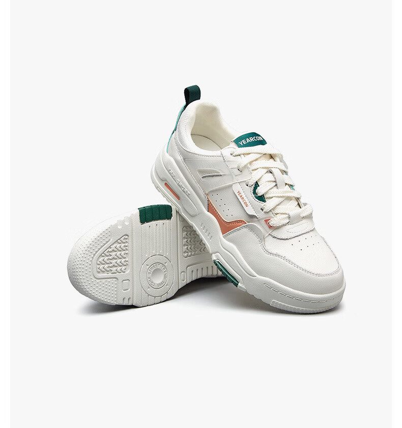 意尔康女鞋休闲鞋女2022秋季新款系带撞色活力学院风运动休闲鞋通勤女