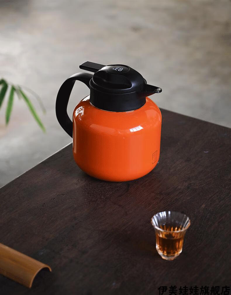 2022新款茯茶焖壶问瓷斋小q焖茶壶保温泡茶仓不锈钢内胆白茶普洱闷