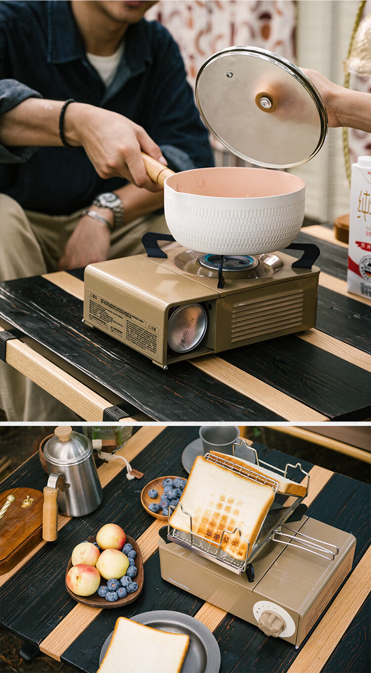 naturehike 挪客迷你卡式炉户外露营野营气炉便携式野炊炊具炉具 砂岩