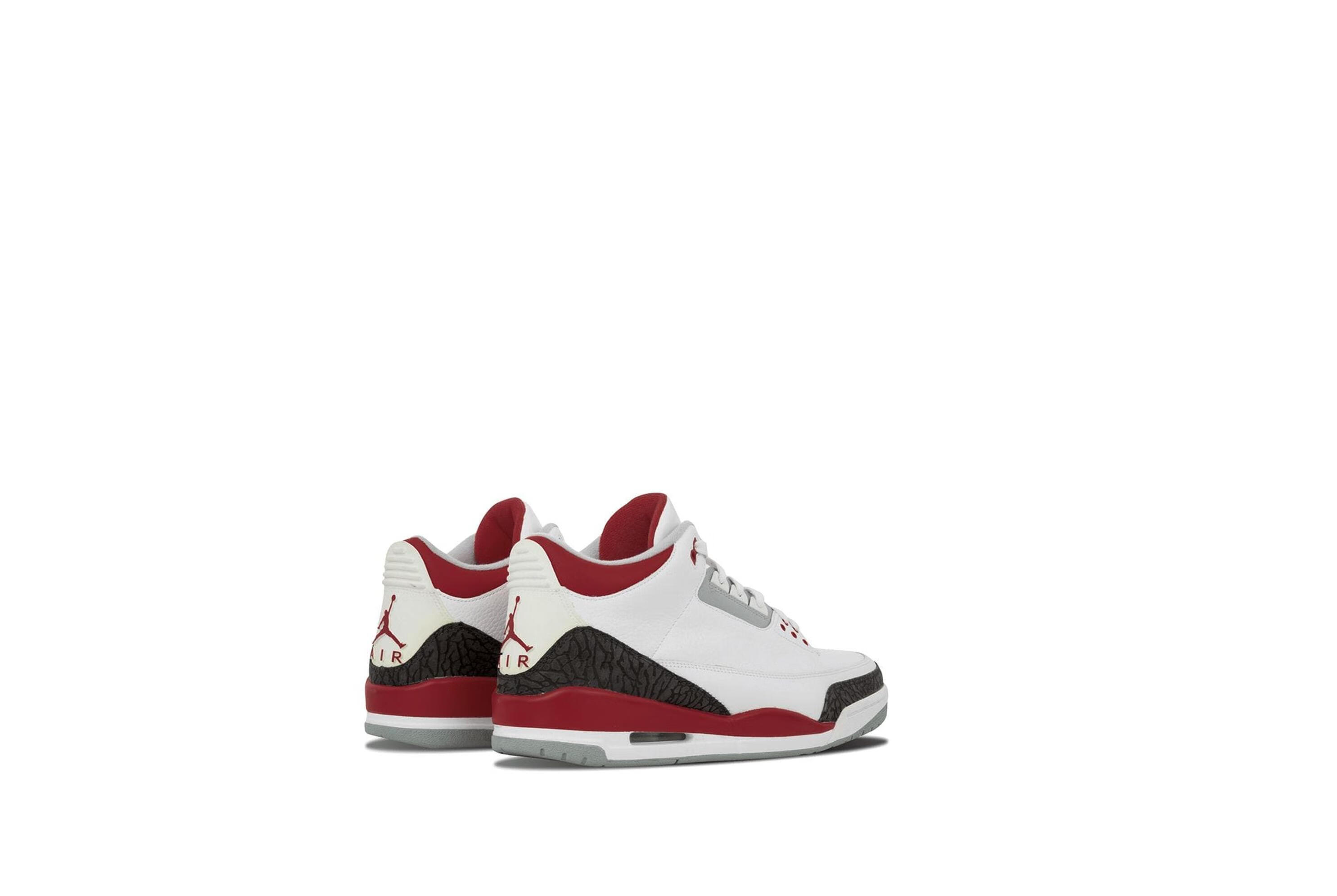 jordan 男士air jordan 3 retro运动鞋136064161 白色 us10【图片