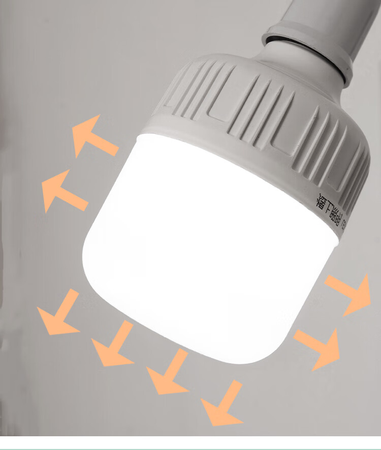 印牌 插座灯带开关超亮家用插电卧室e27节能灯墙壁插头灯直插式led灯