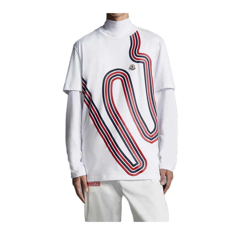 右丞象moncler盟可睐男装短袖t恤棉质电路印花circuitprinttshirt休闲