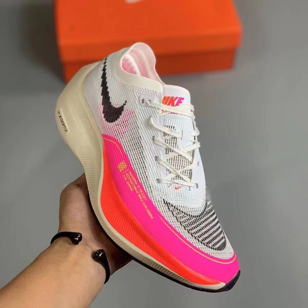 【官方旗舰店】马拉松二代蝉翼zoom fly3破2跑步鞋真碳板体考比赛竞速