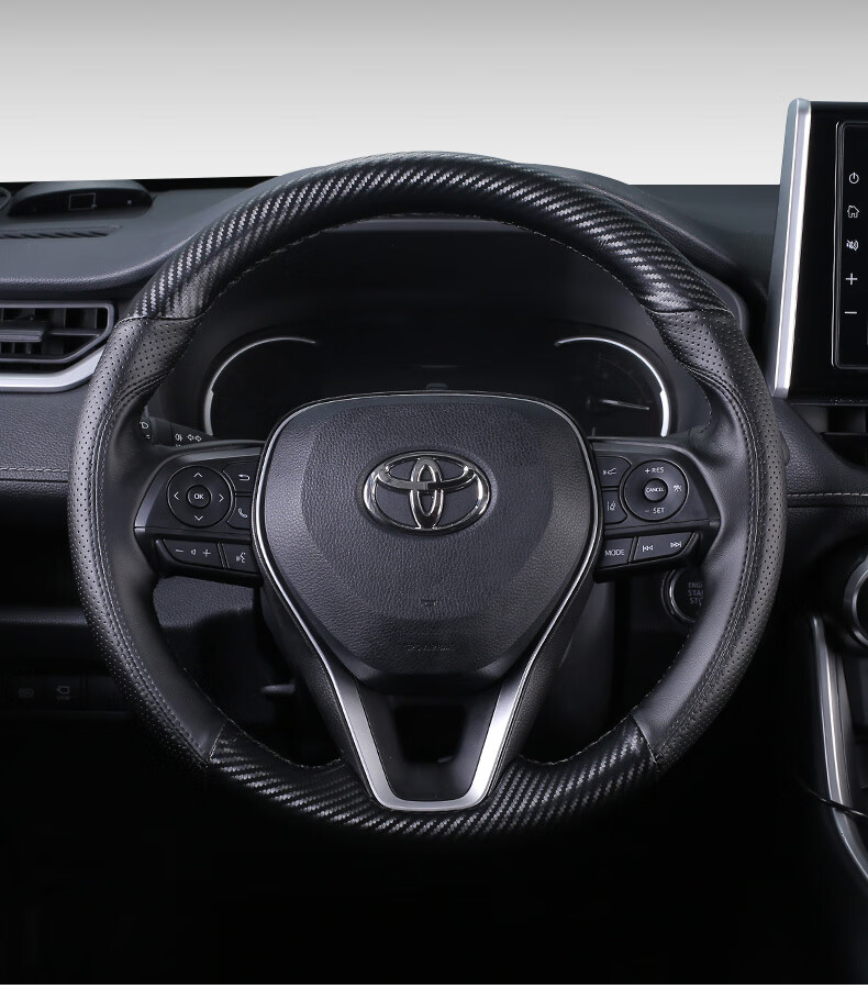 今品适用于2021款丰田rav4荣放方向盘套专用威兰达手缝真皮内饰rv4