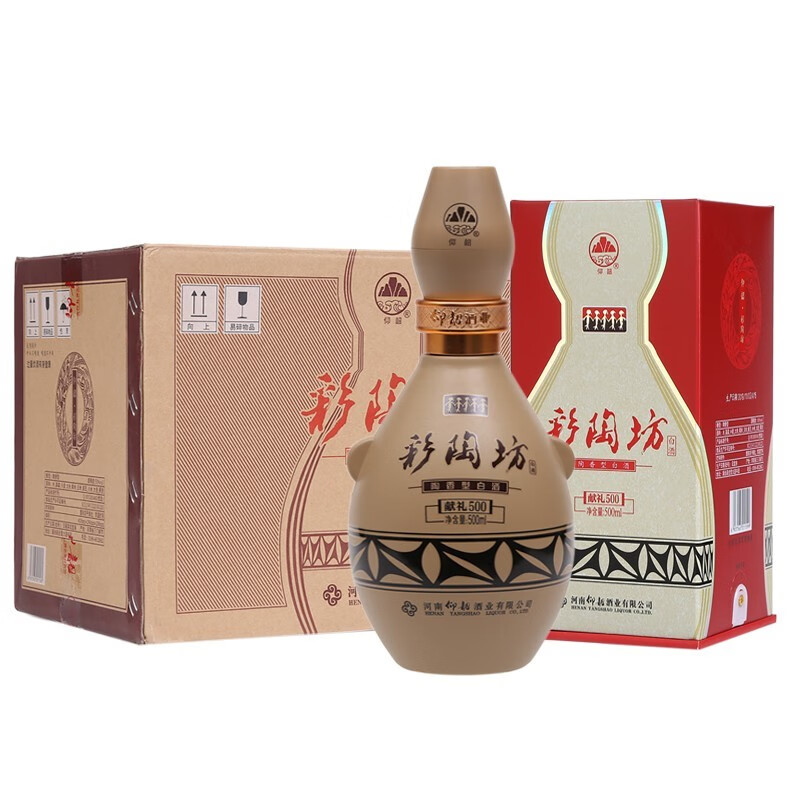 仰韶 彩陶坊 献礼500 陶香型 白酒 50度 500ml*6瓶 整箱装 送礼【图片