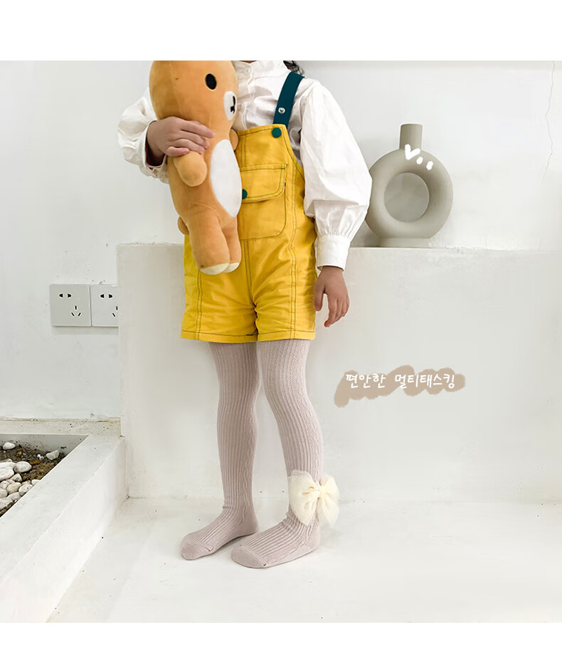 凯蒂猫hellokitty儿童打底裤春秋纯棉女童连裤袜子韩版大蝴蝶结韩版外