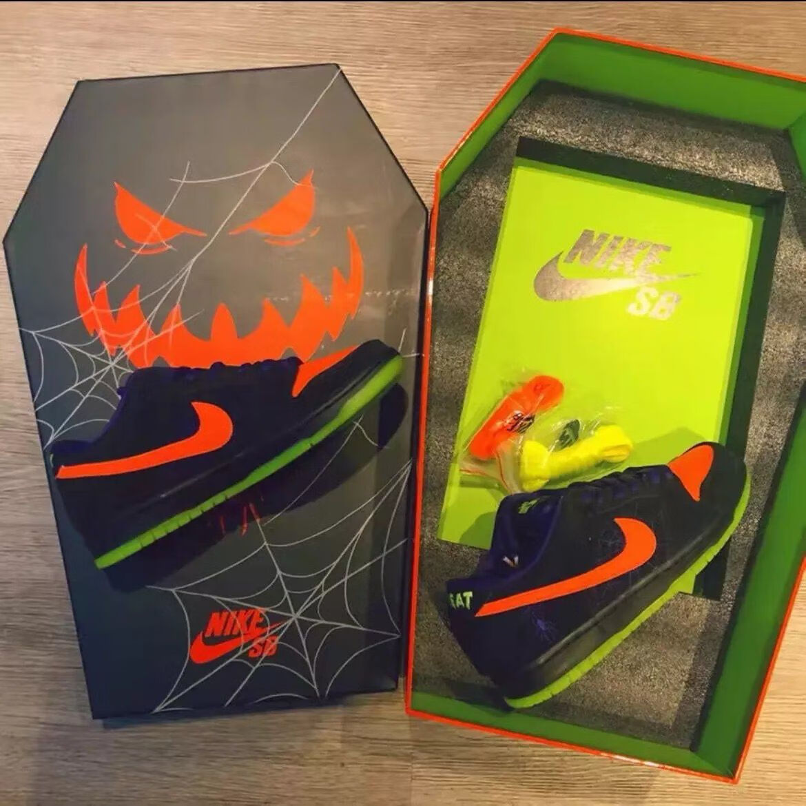 dunk low pro黑橙 万圣节限定 特殊鞋盒防滑气垫板鞋 sb_dunk万圣节