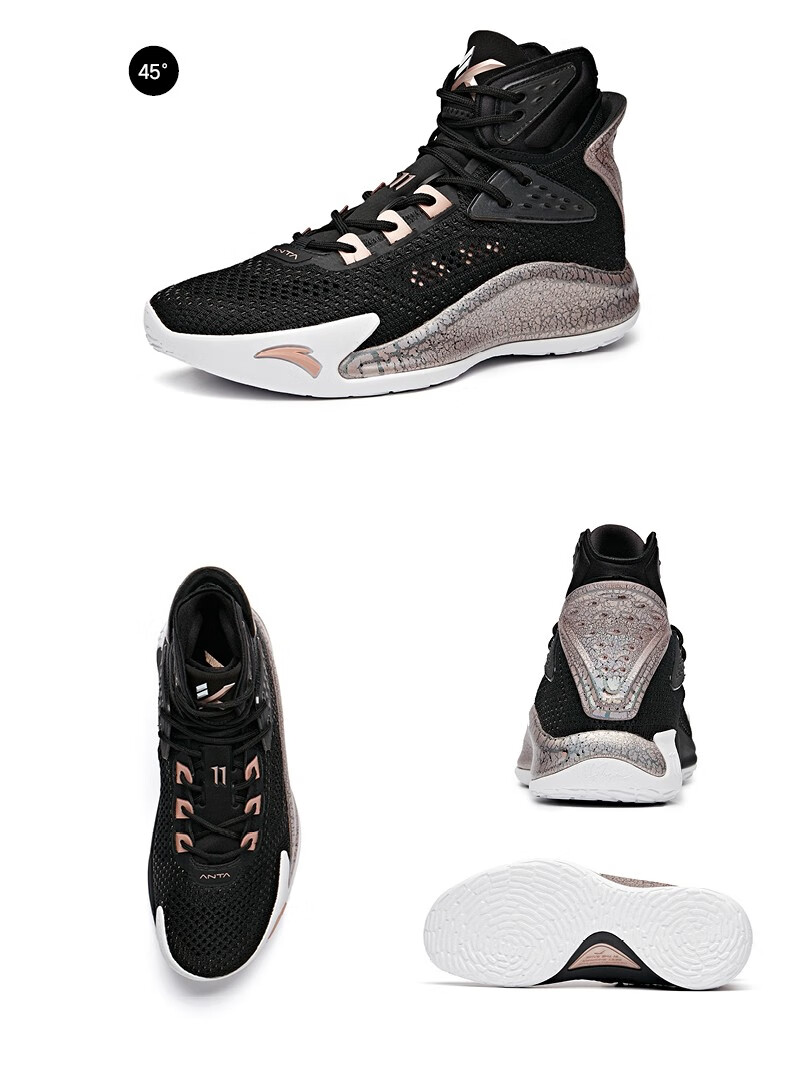 安踏kt5篮球鞋男汤普森高帮篮球战靴2020年夏季新款男鞋耐磨高帮运动