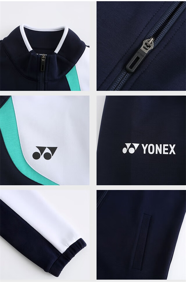 yonex /尤尼克斯 2022fw訓練系列 情侶款運動開衫衛衣yy 藏青色(男款)