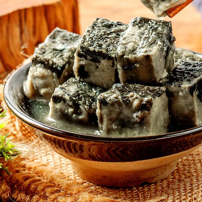 青方腐乳臭豆腐乳淮南八公山特产黑色腐卤下饭菜300克*4瓶【图片 价格