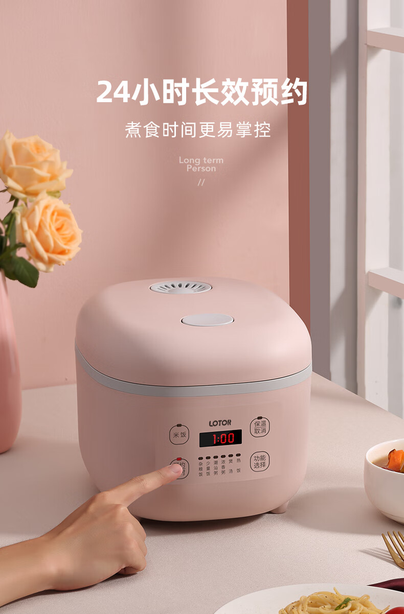 弭黎小浣熊电饭煲迷你小型电饭锅2l家用多功能智能预约煮饭锅24人16l