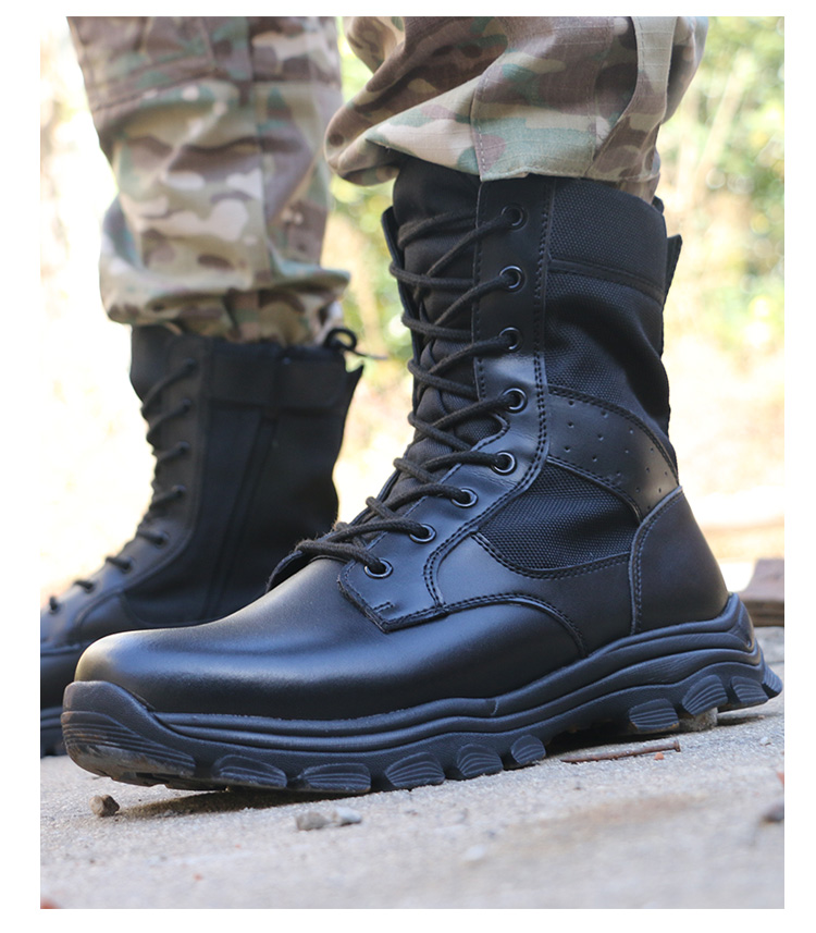 夏季cqbjfj超轻作战靴侧拉链511战术鞋靴男执勤特训户外安保徒步登山