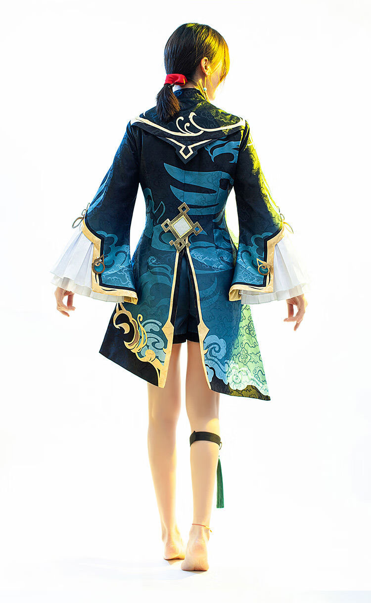 原神cos行秋 少年春衫薄行秋少爷cosplay套装假发道具全套 道具-祭礼