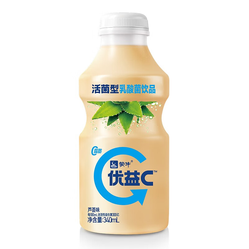 蒙牛 优益c 芦荟味 340ml*4活菌型乳酸菌乳饮品(新老包装交替发货)