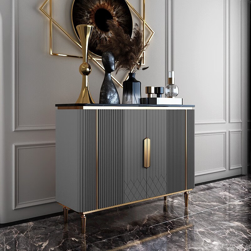 可思美式轻奢入户玄关柜简约现代客厅过道走廊尽头装饰储物收纳柜鞋柜