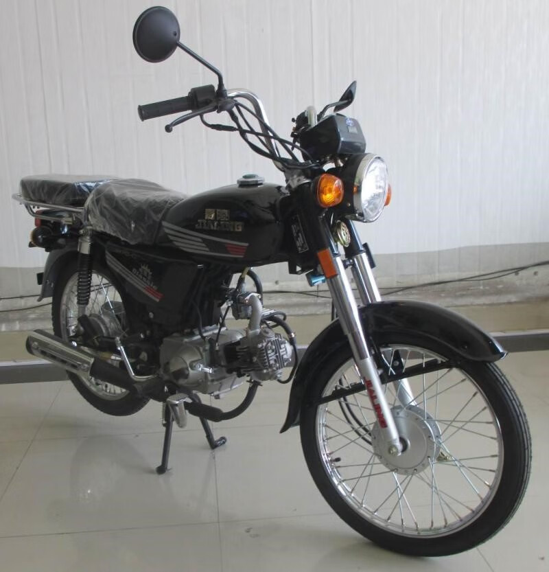 重庆嘉陵70cc摩托车jh70-e节油王复古大油箱国四电喷可上牌 黑色钢丝