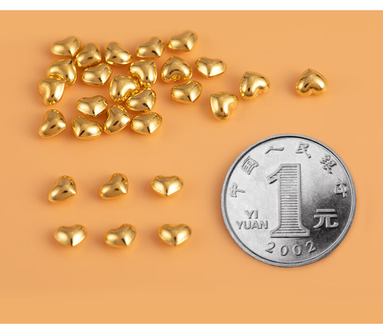 茱丽尔足金au9999黄金金料金豆子小金豆一克大米金豆豆实心投资收藏金