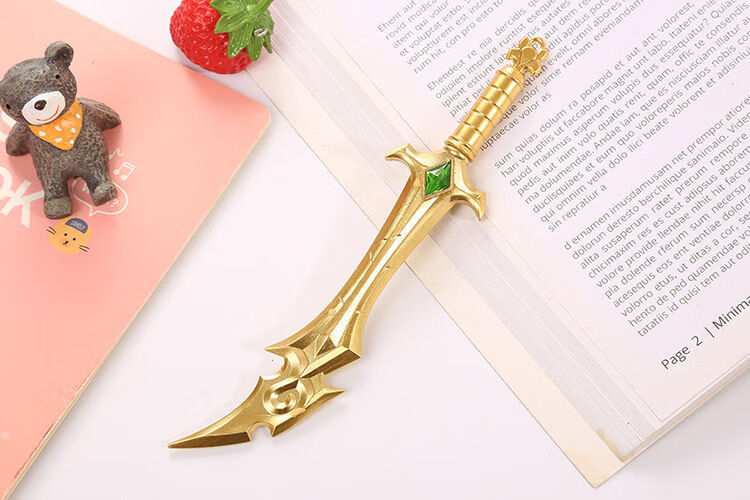 今霸复古兵器武器中性笔创意文具学生水性笔可爱机枪宝剑造型签字笔