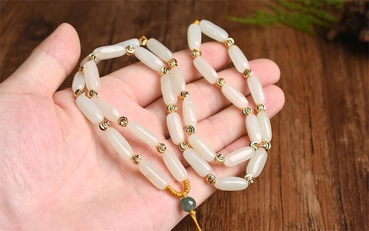 玉勋 和田玉吊坠挂绳男女玉坠绳玉佩项链绳手工编织玉石挂件绳白玉