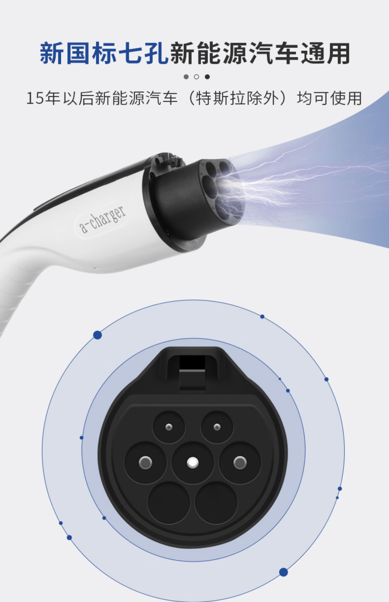 适用东风风神e70奕炫eve60新能源电动汽车充电器便携式充电桩枪家用