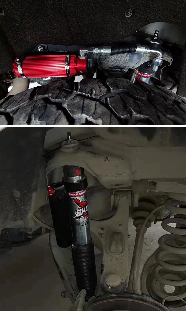 爵尘尼桑途乐y62沙蜥氮气减震器升高15英寸避震器加高弹簧途乐y62底盘