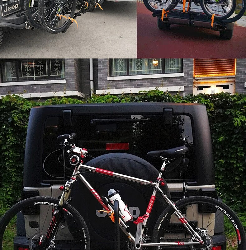 车载自行车架后挂架汽车车载自行车架后挂架后备箱suv车尾方口固定架