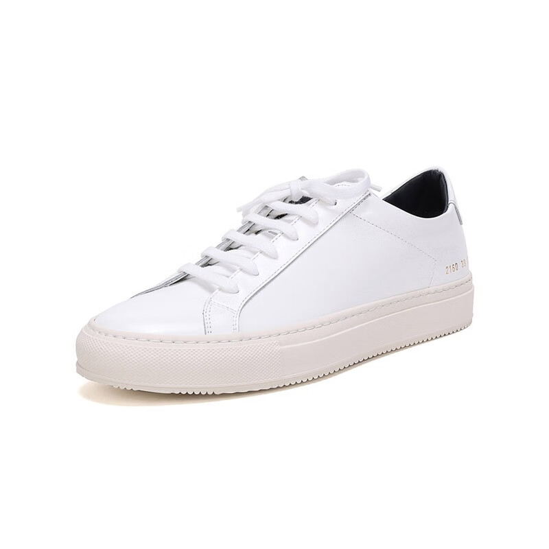 common projects 男士皮革系带板鞋运动鞋cp小白鞋 2160 4928 海军