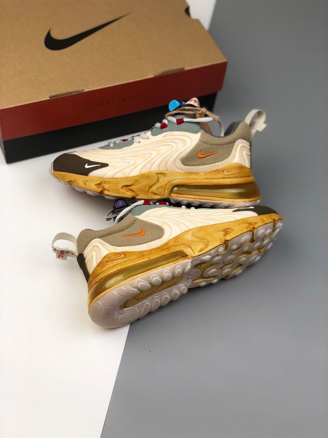 air max 270 travis scott仙人掌ts鬼脸联名男女情侣气垫跑步鞋 270