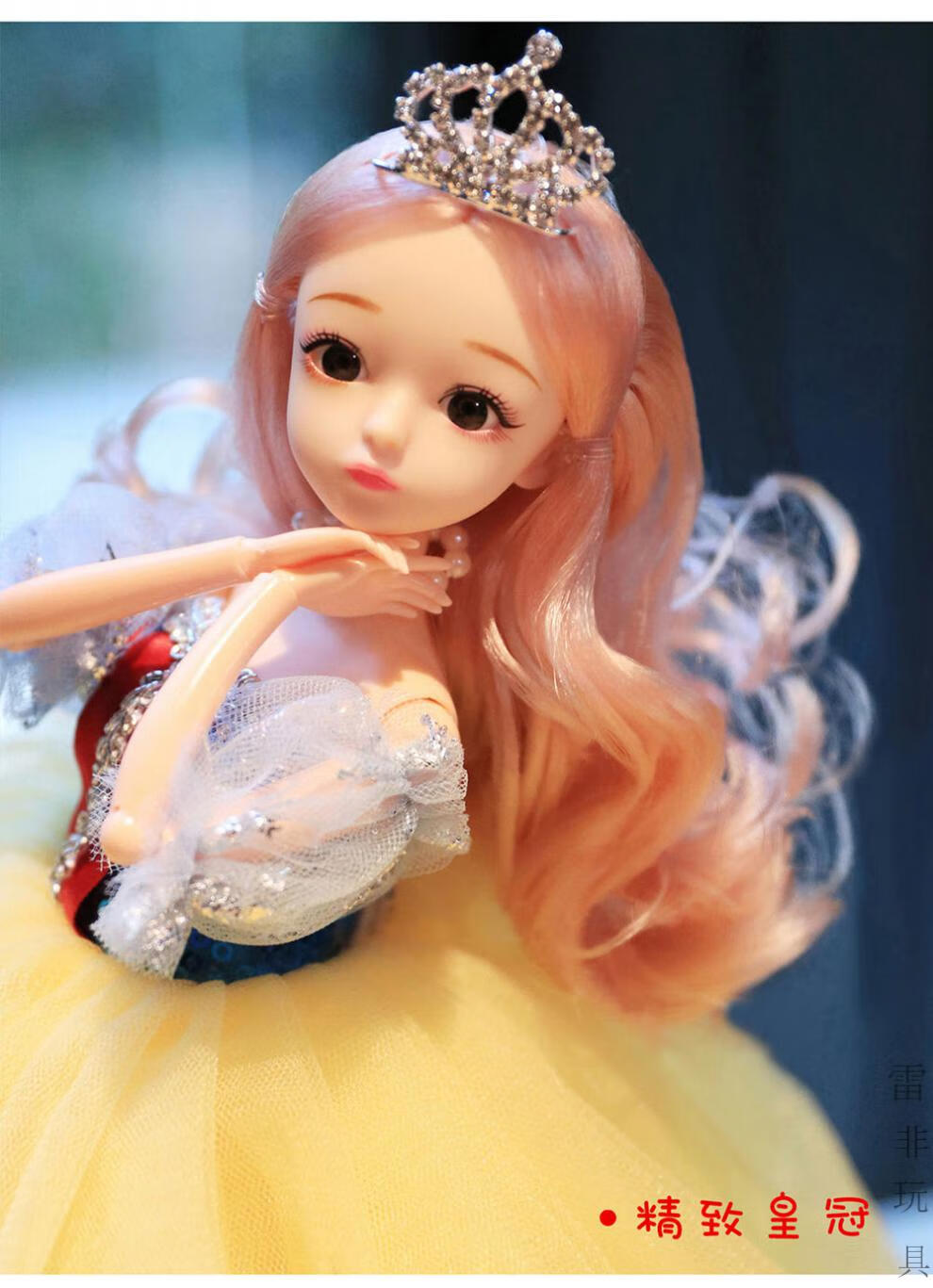 迪士尼disney女童芭比娃娃白雪公主玩具女孩子大号儿童洋娃娃爱莎艾莎