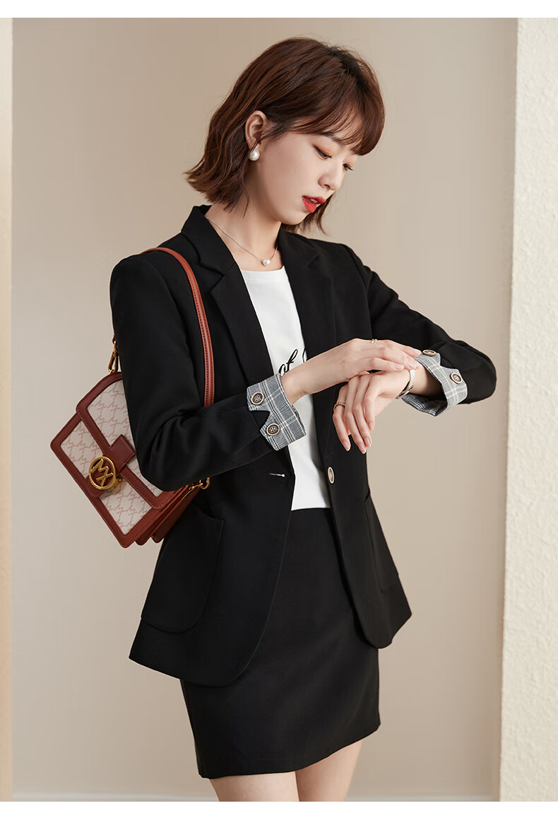 铂朗尼奥 播音主持艺考服装女裙装声乐独唱礼服小众工作服职业套装