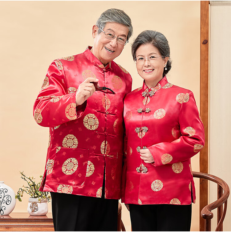 90岁老年人唐装过寿衣服秋冬外套老人过八十大寿生日装爷爷奶奶棉衣