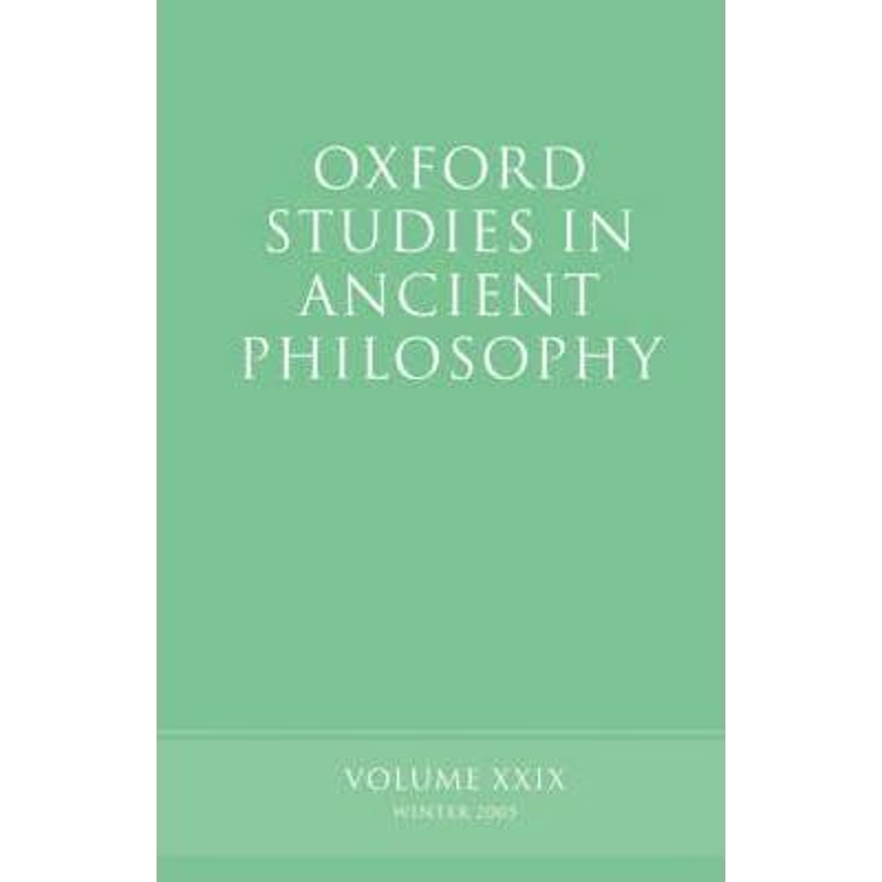 按需印刷Oxford Studies in Ancient Philosophy XXIX:Winter 2005[9780199287451]