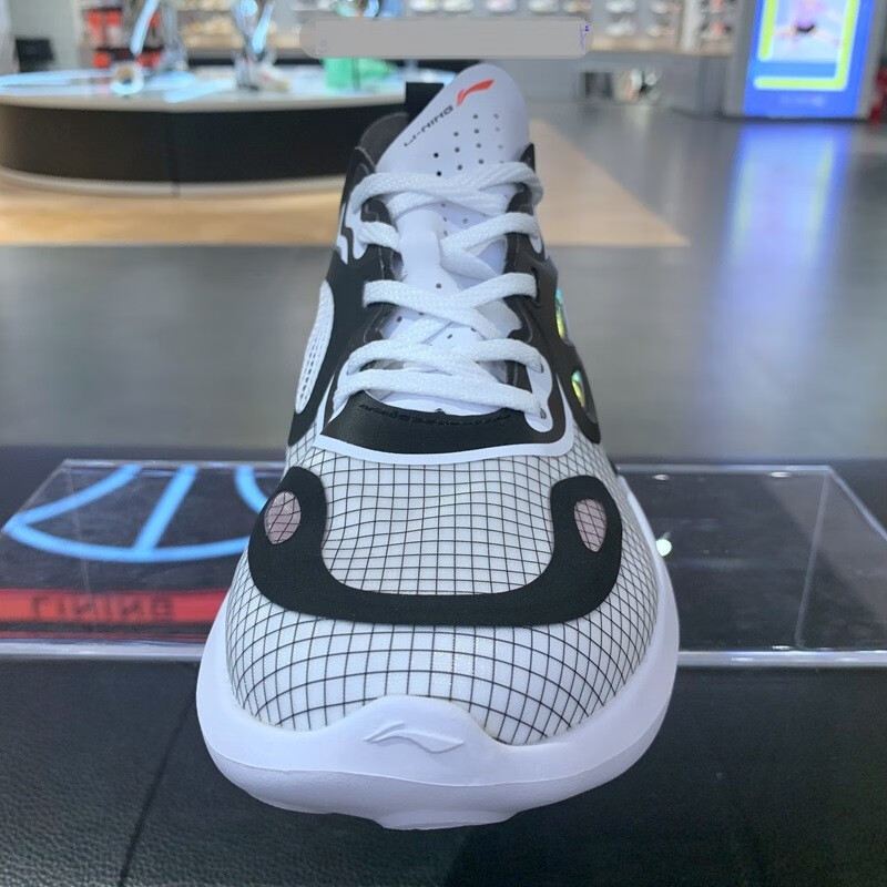 李宁羿星休闲鞋男鞋2020夏季新款薄款透气轻质潮流运动鞋aglk023 白黑