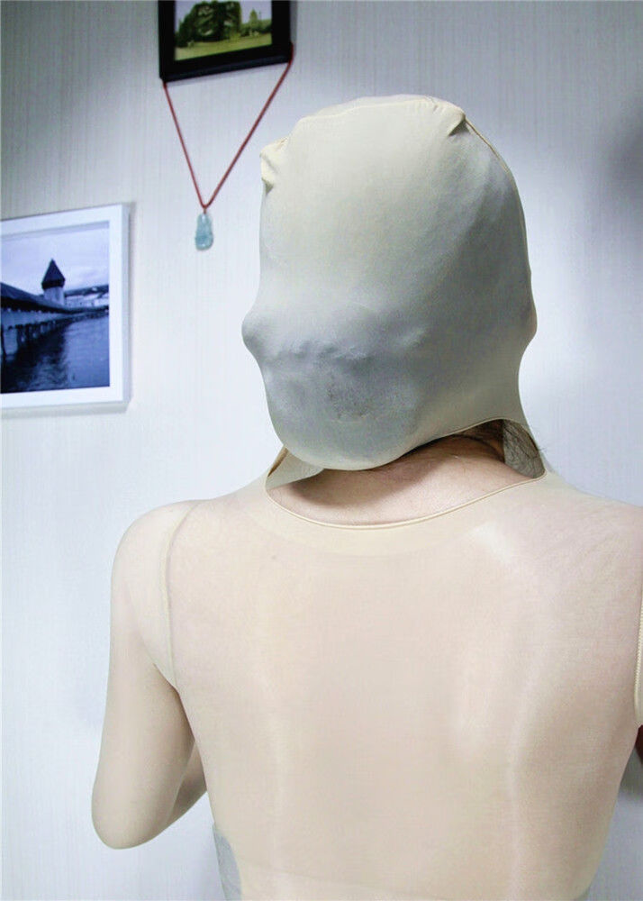 912针超油亮闪光反光包头丝袜泳装连身袜连体丝袜全身半包丝袜黑色