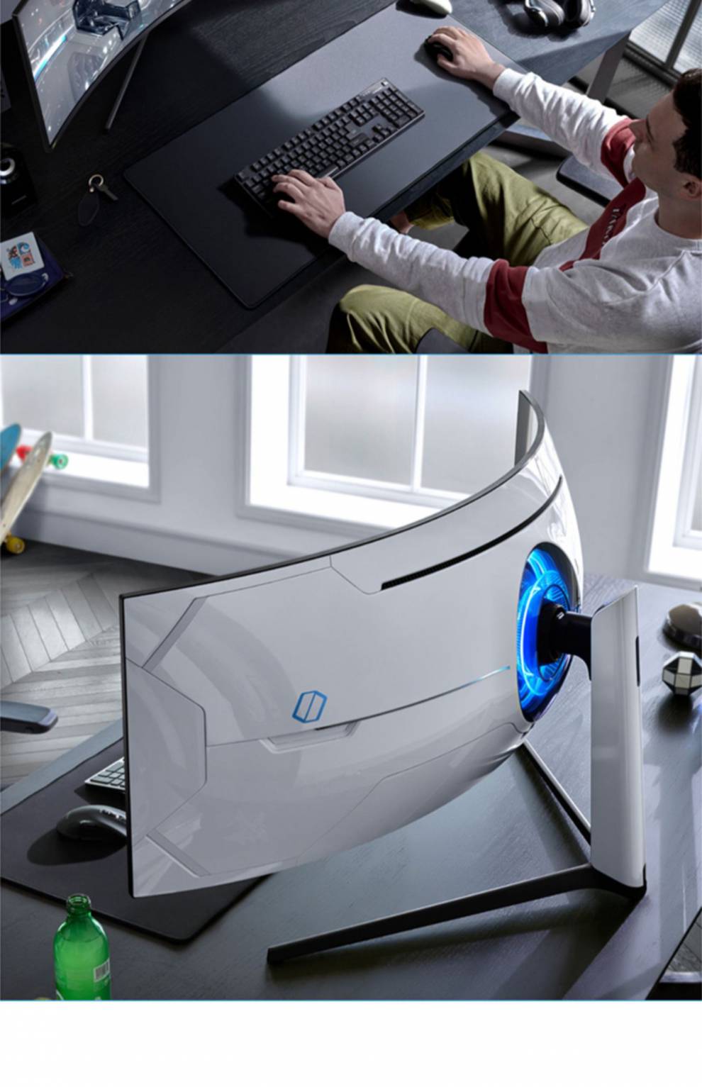 三星samsung49英寸玄龙骑士g9c49g95tssc240hz曲面带鱼屏1000r