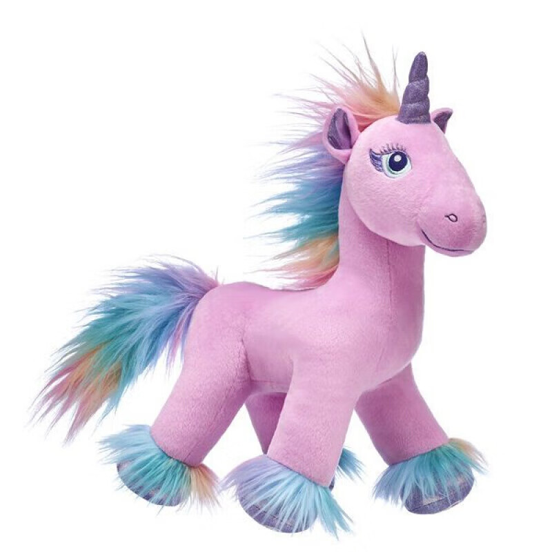 彩虹小马独角兽毛绒玩具公仔娃娃宇宙月亮音韵公主柔柔紫悦采妮 珍奇