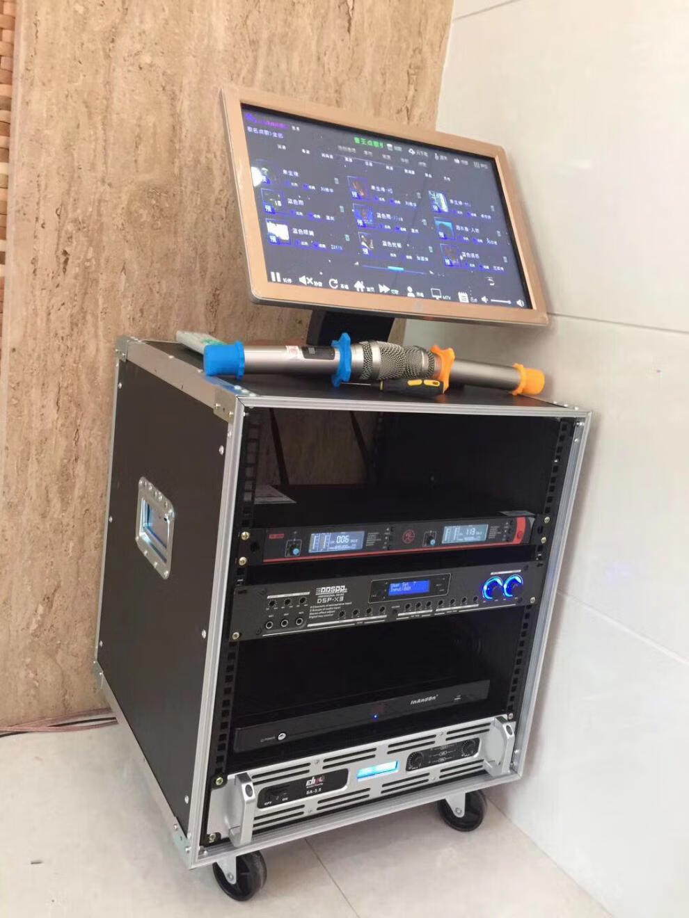 9u12u功放机箱航空机柜铝包边机架音响机柜机柜航空箱 铝边宽 加强型