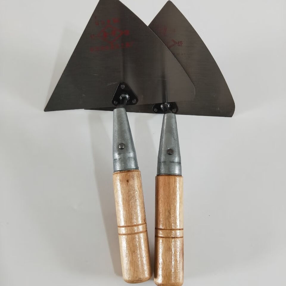 惠利得大偏铲三角铲大铲桃型铲瓦工建筑工具砌砖专用切砖抹左手加厚