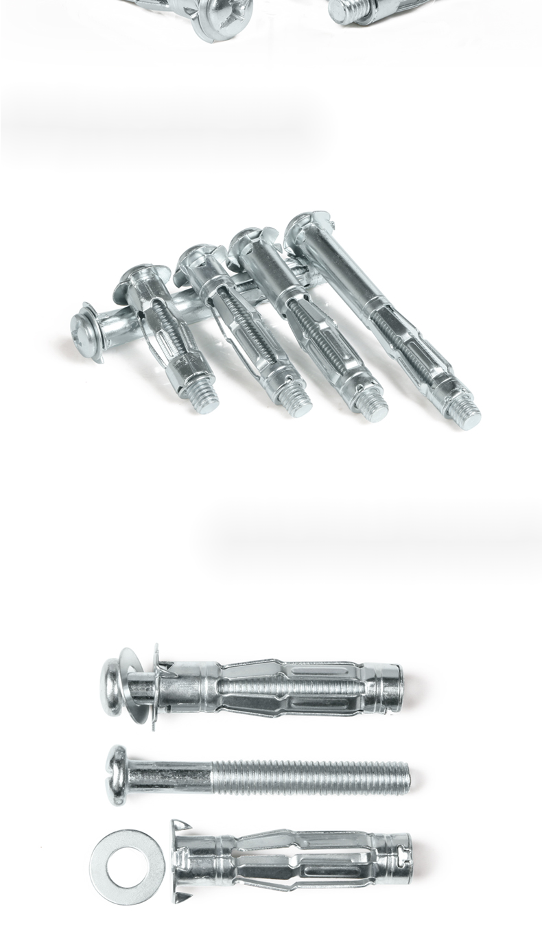 石膏板膨胀螺丝空心墙膨胀螺栓飞机膨胀管中空壁虎膨胀栓m5永德吉 m4*