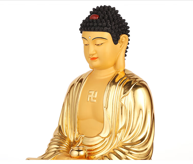 元承皇台湾纯铜鎏金如来佛祖三宝佛佛像释迦牟尼佛药师佛阿弥陀佛像