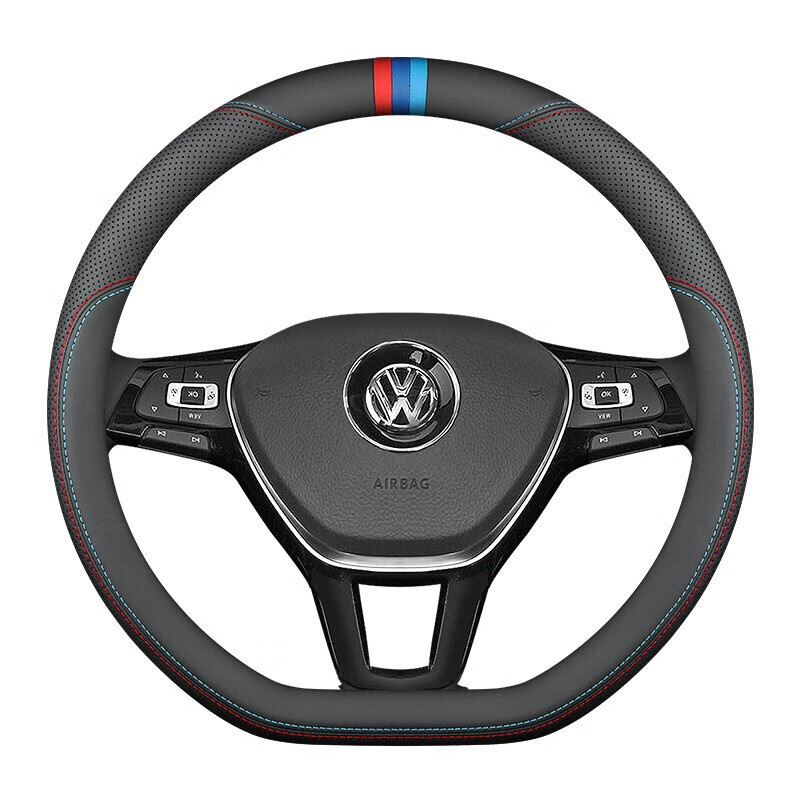 适用于21年新款蔚揽463揽境途昂途铠汽车方向盘套把套防滑套大众车标