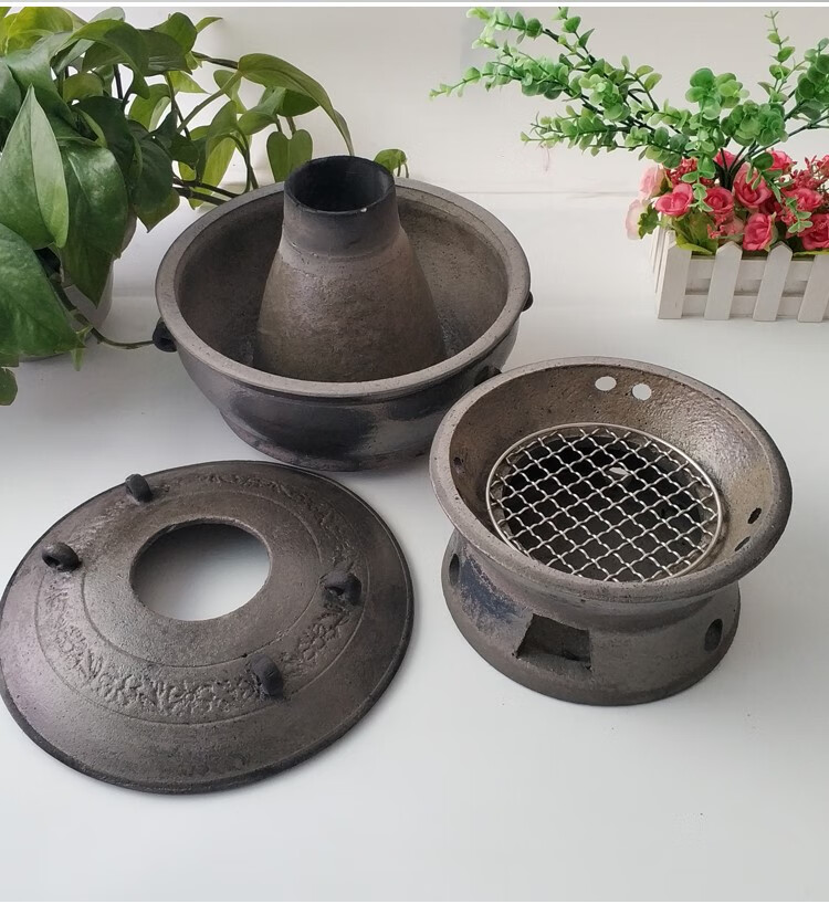 四川宜宾土火锅 平定老式砂火锅炭火锅老式烧木炭火锅炉土砂锅老北京